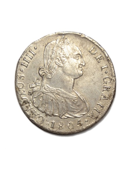 CARLOS IV - 8 REALES 1805 LIMA