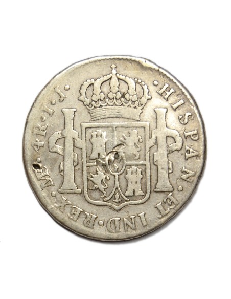 CARLOS IV - 4 REALES 1794 LIMA