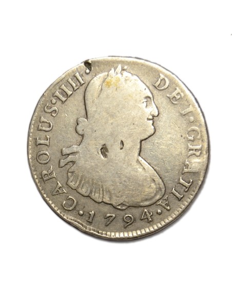CARLOS IV - 4 REALES 1794 LIMA