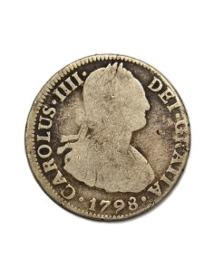 CARLOS IV - 2 REALES 1798 MEXICO