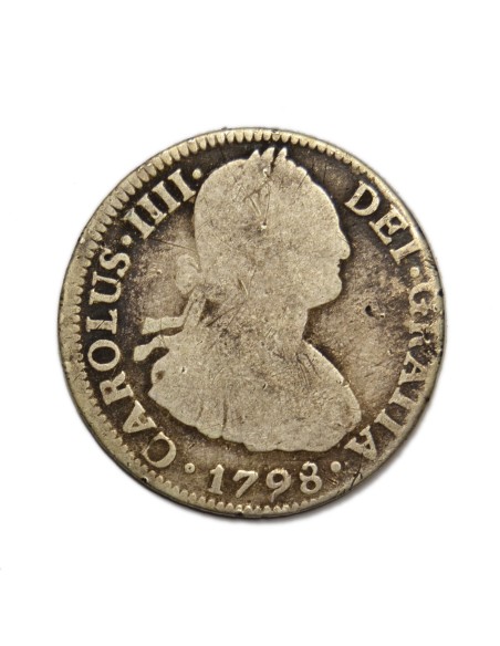 CARLOS IV - 2 REALES 1798 MEXICO