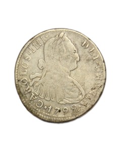 CARLOS IV - 2 REALES 1799 LIMA