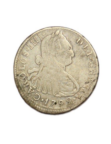 CARLOS IV - 2 REALES 1799 LIMA