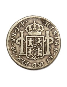 CARLOS IV - 2 REALES 1804 LIMA 2
