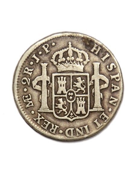 CARLOS IV - 2 REALES 1804 LIMA