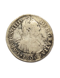 CARLOS IV - 2 REALES 1806 LIMA