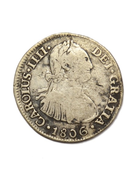CARLOS IV - 2 REALES 1806 LIMA