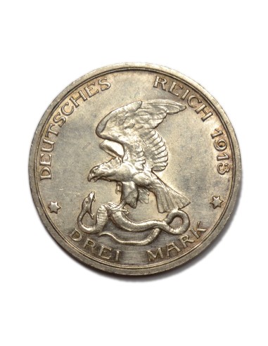 ALEMANIA - REINO DE PRUSIA - 3 MARCOS 1913