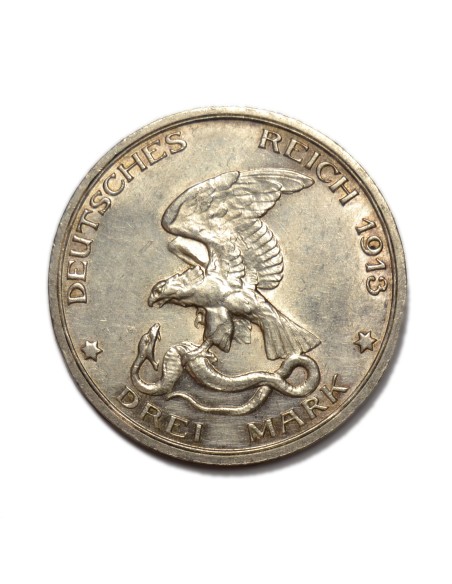ALEMANIA - REINO DE PRUSIA - 3 MARCOS 1913