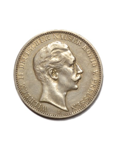 ALEMANIA - REINO DE PRUSIA - 3 MARCOS 1909