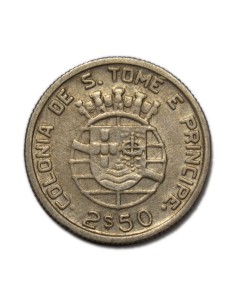 SANTO TOME Y PRINCIPE - 2 1/2 ESCUDOS 1948 2
