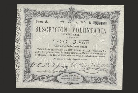 CARLOS VII 100 REALES DE VELLON 1870