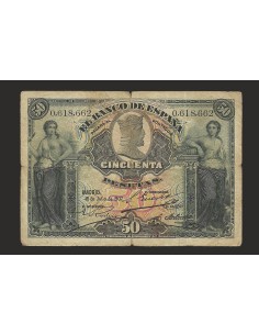 ALFONSO XIII, 50 pesetas 1907