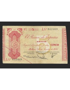 II REPÚBLICA BILBAO, 5 PESETAS SERIE A