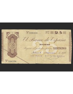 II REPÚBLICA BILBAO, 25 PESETAS 1936