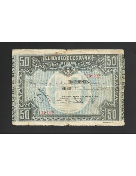 II REPÚBLICA BILBAO 50 PESETAS 1937