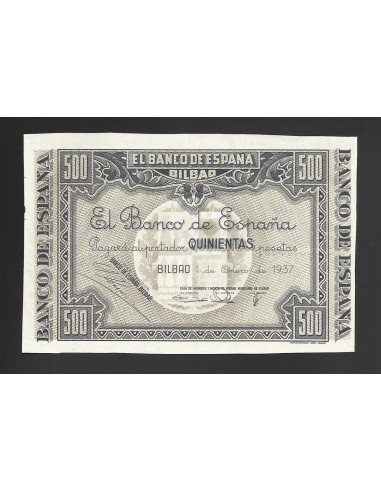 II REPÚBLICA BILBAO 500 PESETAS 1937