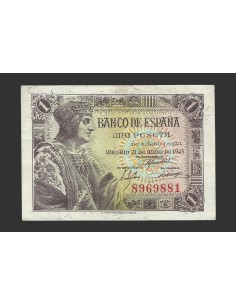 ESTADO ESPAÑOL 1 PESETA 23-05-43 SIN SERIE