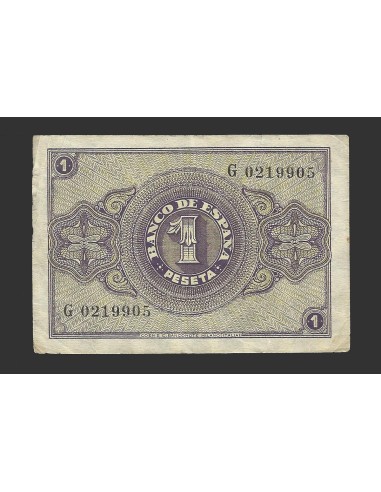 ESTADO ESPAÑOL 1 PESETA 28-02-38 SERIE G RARA