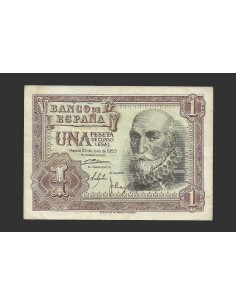 ESTADO ESPAÑOL 1 PESETA 1953 SIN SERIE