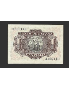 ESTADO ESPAÑOL 1 PESETA 1953 SIN SERIE 2