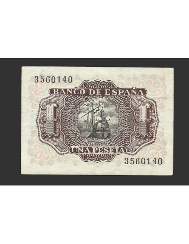 ESTADO ESPAÑOL 1 PESETA 1953 SIN SERIE