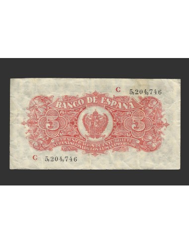 ESTADO ESPAÑOL 5 PESETAS 1937 SERIE C