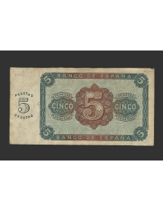 ESTADO ESPAÑOL 5 PESETAS 1938 2