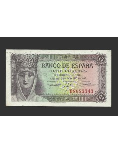 ESTADO ESPAÑOL 5 PESETAS 1943 SERIE D