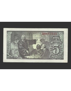 ESTADO ESPAÑOL 5 PESETAS 1943 SERIE D 2