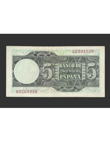 ESTADO ESPAÑOL 5 PESETAS 1948 SIN SERIE