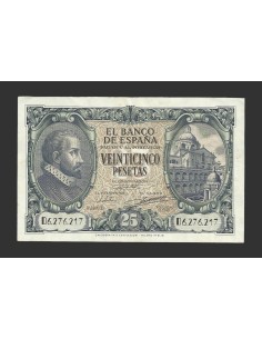 ESTADO ESPAÑOL 25 PESETAS 1940 SERIE F