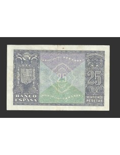 ESTADO ESPAÑOL 25 PESETAS 1940 SERIE F 2