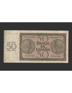 ESTADO ESPAÑOL 50 PESETAS 1936 SERIE Q 2