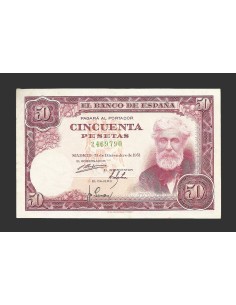 ESTADO ESPAÑOL 50 PESETAS 1951 SIN SERIE