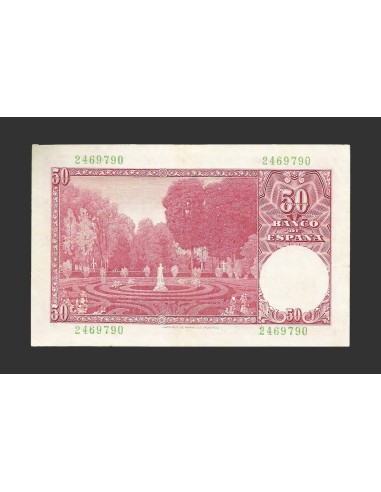 ESTADO ESPAÑOL 50 PESETAS 1951 SIN SERIE