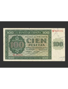 ESTADO ESPAÑOL 100 PESETAS 1936 SERIE W