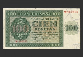 ESTADO ESPAÑOL 100 PESETAS 1936 SERIE W