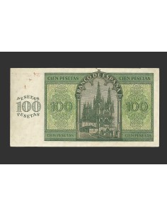 ESTADO ESPAÑOL 100 PESETAS 1936 SERIE W 2