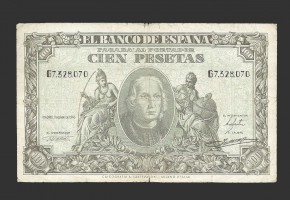 ESTADO ESPAÑOL 100 PESETAS 1940 SERIE G