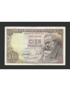 ESTADO ESPAÑOL 100 PESETAS 1946 SERIE B