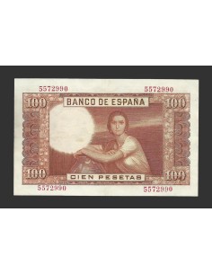 ESTADO ESPAÑOL 100 PESETAS 1953 SIN SERIE 2