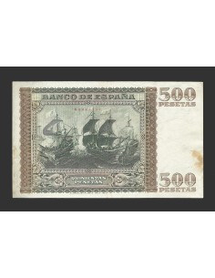 ESTADO ESPAÑOL 500 PESETAS 09-01-1940 SERIE A 2