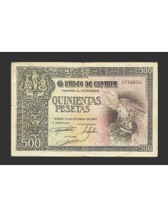 ESTADO ESPAÑOL 500 PESETAS 21-10-1940