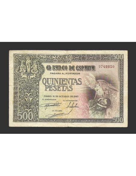 ESTADO ESPAÑOL 500 PESETAS 21-10-1940