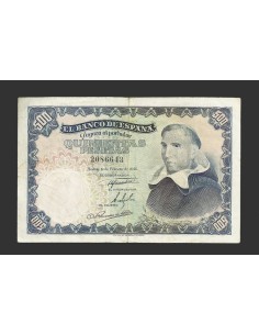 ESTADO ESPAÑOL 500 PESETAS 1946 SIN SERIE