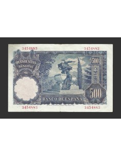 ESTADO ESPAÑOL 500 PESETAS 1951 SIN SERIE 2
