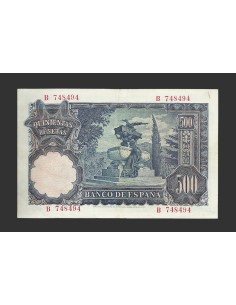 ESTADO ESPAÑOL 500 PESETAS 1951 SERIE B 2