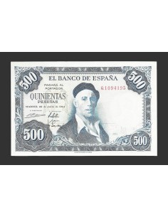 ESTADO ESPAÑOL 500 PESETAS 1954 SERIE Q