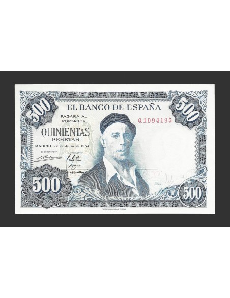 ESTADO ESPAÑOL 500 PESETAS 1954 SERIE Q